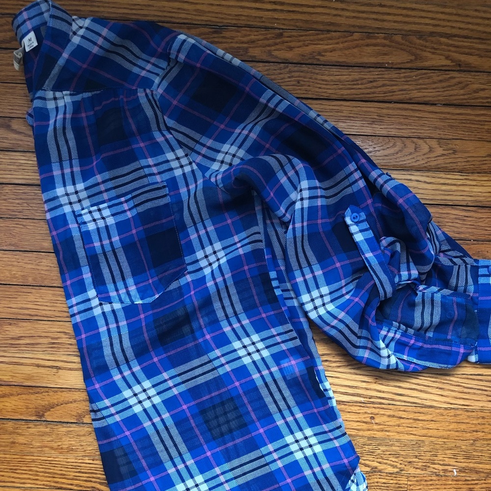 Francesca’s Shear Flannel Tunic